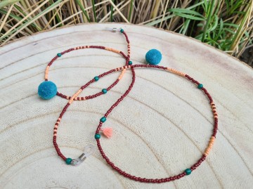 Zonnebrilkoordje - brown peach