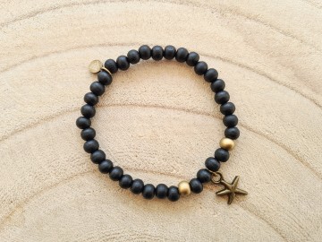 Dames armbandje - Seastar black
