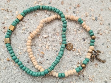 Kokos armbandjes - Coconuts [set van 2]