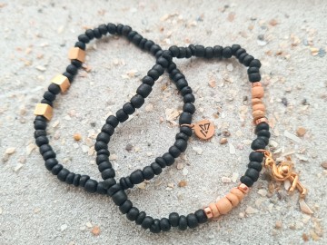 Kokos armbandjes - Flamingo [set van 2]