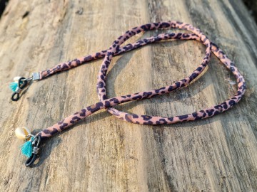 Zonnebrilkoordje - luipaard [bruin/zwart]