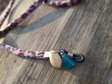 Zonnebrilkoordje - luipaard [bruin/zwart]