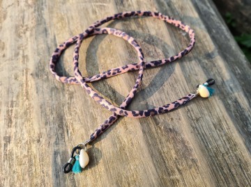 Zonnebrilkoordje - luipaard [bruin/zwart]