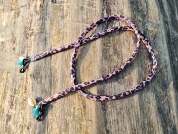 Zonnebrilkoordje - luipaard [bruin/zwart]