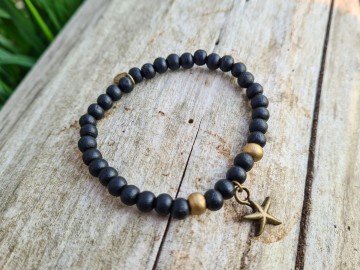 Dames armbandje - Seastar black