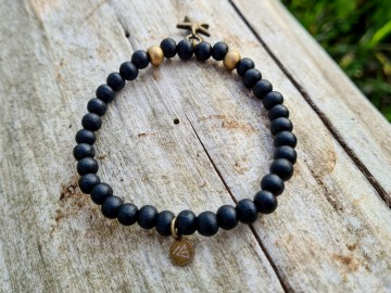 Dames armbandje - Seastar black