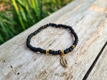 Kokos armbandje - Golden leaf