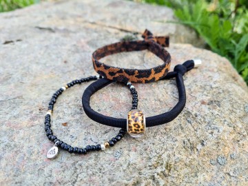 Set van 3 elastische armbandjes