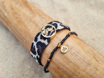 Dames armbandjes - Leopard x Waves [gold]