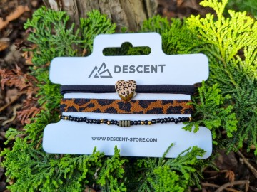 Set van 3 elastische armbandjes [goud]