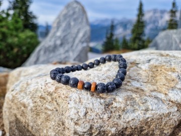 Heren armband - Lava feelds