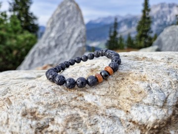 Heren armband - Lava feelds