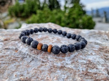 Heren armband - Lava feelds