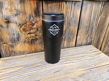 RVS Thermosbeker - Zwart/Wit