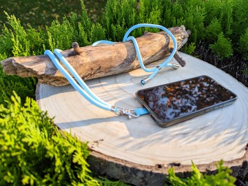 Telefoonkoordje - blauw