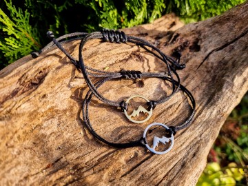 Dames armbandje - Mountain circle [goud of zilver]