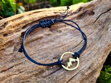 Dames armbandje - Mountain circle [goud]