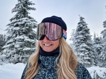 Descent goggle - The Shield [silver-pink]