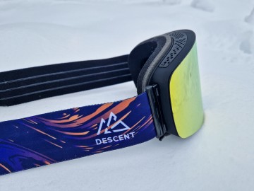 Descent goggle - met silicone strap, double layer foam en voldoende ventilatie