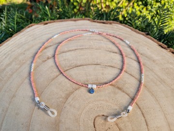 Zonnebrilkoordje - flamingo pink