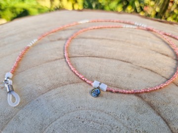 Zonnebrilkoordje - flamingo pink