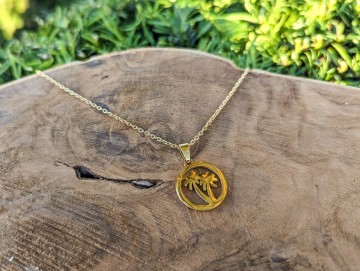 Ketting - Golden palms