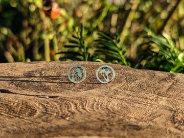 Oorbellen - Golden palms