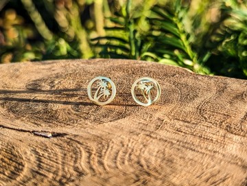 Oorbellen - Golden palms