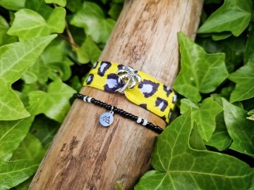 Dames armbandje - Yellow palms