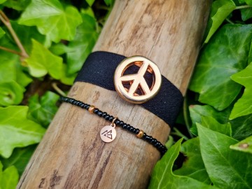 Armbandjes elastiek - Peace