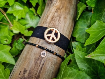Armbandjes elastiek - Peace