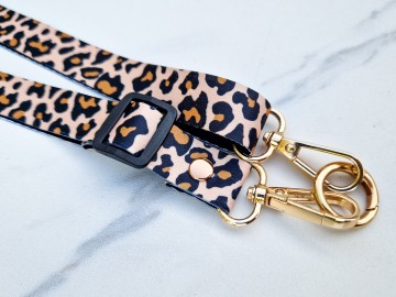 Telefoonkoordje - panterprint bruin