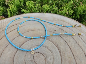 Zonnebrilkoordje - hemelsblauw