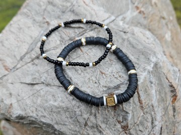 Katsuki armband [black] - set van 2