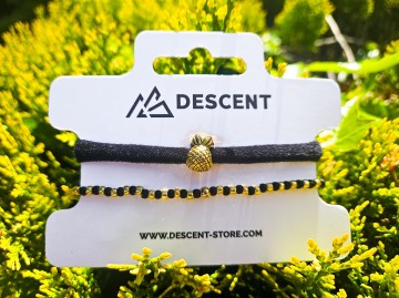 Armbandjes elastiek - Ananas [set van 2]