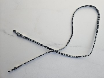 Zonnebrilkoordje - stof aztek [zwart/wit]