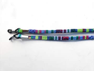 Zonnebrilkoordje - stof aztek [blauw/groen]