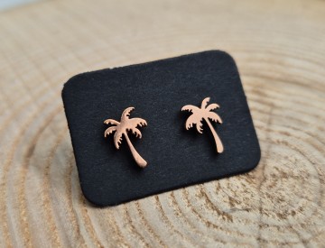 Oorbellen - Little Palmtrees [rose]