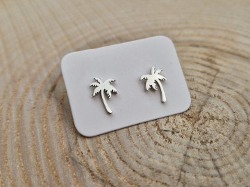 Oorbellen - Little Palmtrees [zilver]