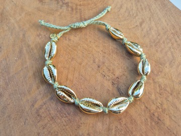Schelpen enkelbandje - Gold