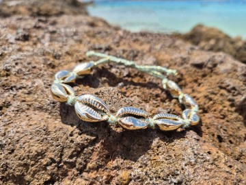 Schelpen enkelbandje - Gold