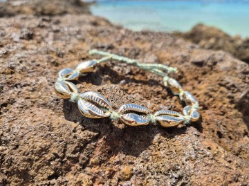 Schelpen enkelbandje - Gold