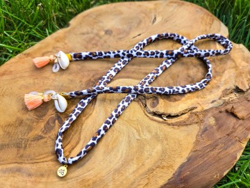 Zonnebrilkoordje - luipaard [beige/bruin]