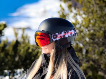 Descent goggle - The Panorama [snowleopard - red]