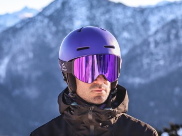 Descent goggle - The Shield [Purple haze]