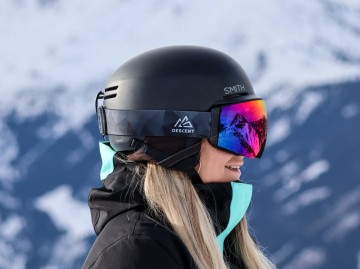 Descent goggle - The Panorama [blackout - purple/red lens]