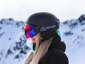 Descent goggle - The Panorama [blackout - purple/red lens]