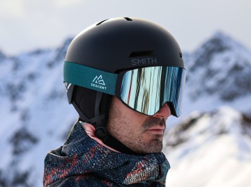 Descent goggle - The Shield [textured green - light blue]