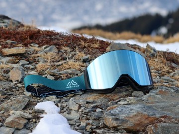 Descent goggle - The Shield [textured green - light blue]