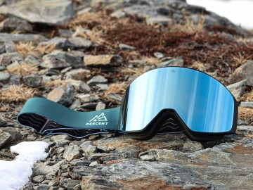 Descent goggle - The Shield [textured green - light blue]